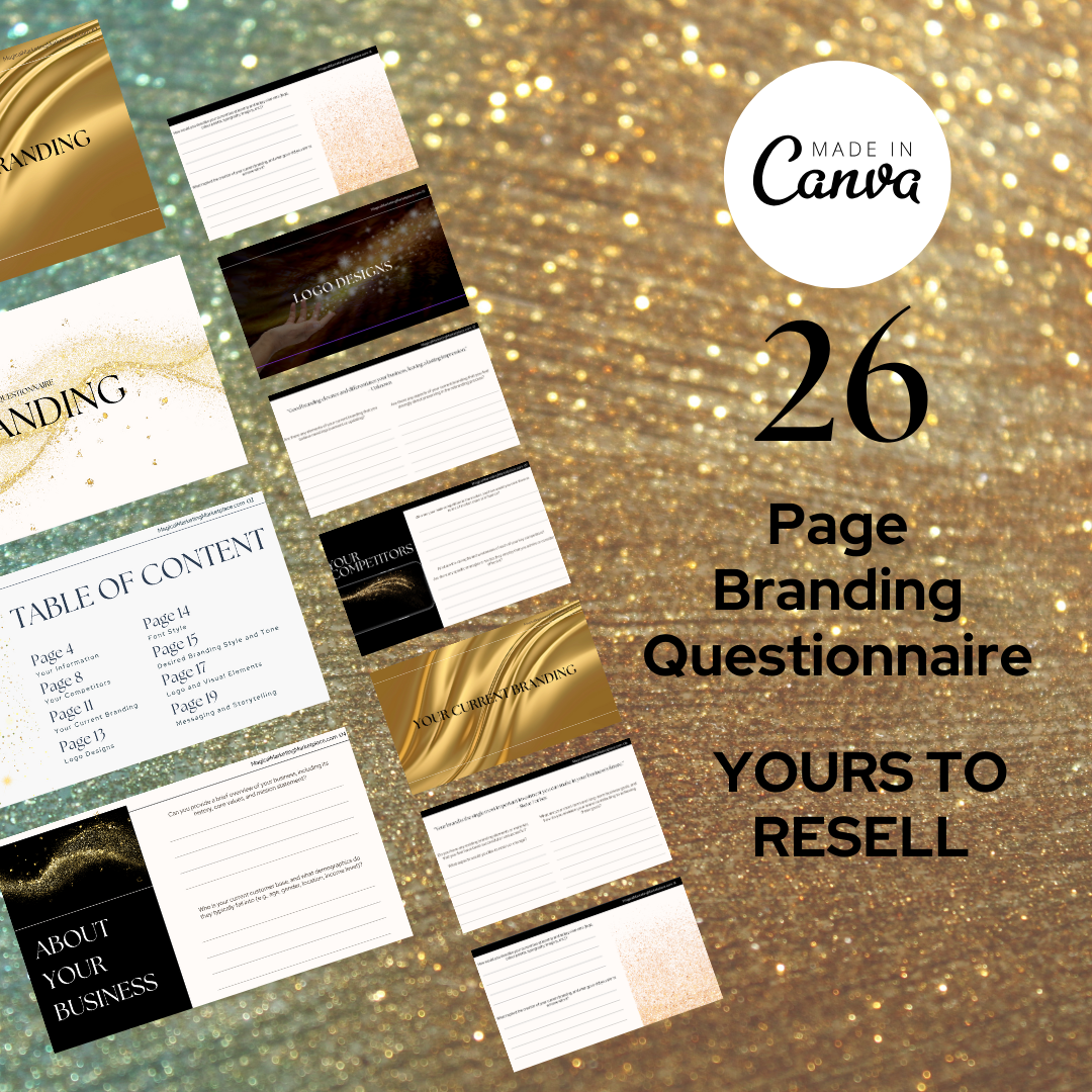 Branding Questionnaire with Master Resell Rights