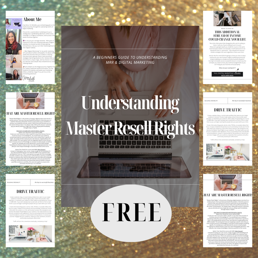 Understanding Master Resell Rights E-Book