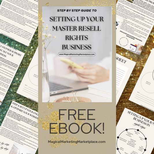 Step By Step Guide To Setting Up Your Master Resell Rights Business