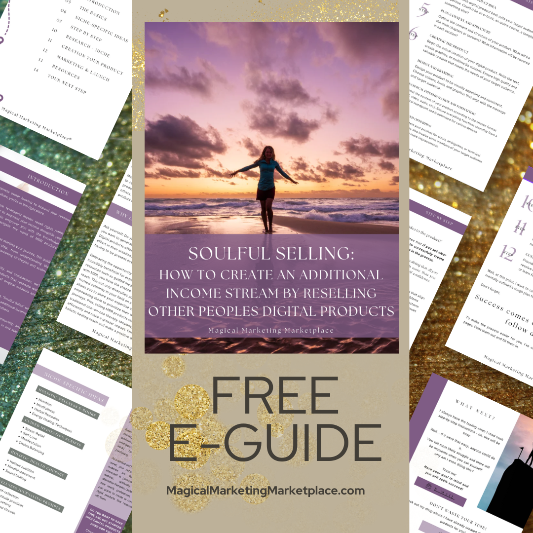 How to create an additional income stream by reselling other peoples digital products Free E-Guide